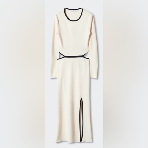 Mango Knitted sweater dress with openings - Picture 3 of 5